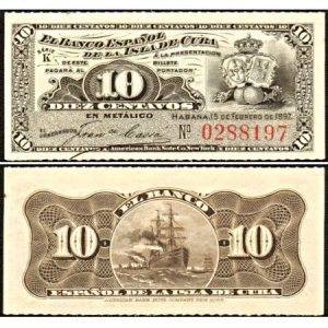 El Banco Español de la Isla de Cuba, 10 pesos