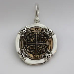 Pirate Shipwreck Spanish Gold Coin Pendant